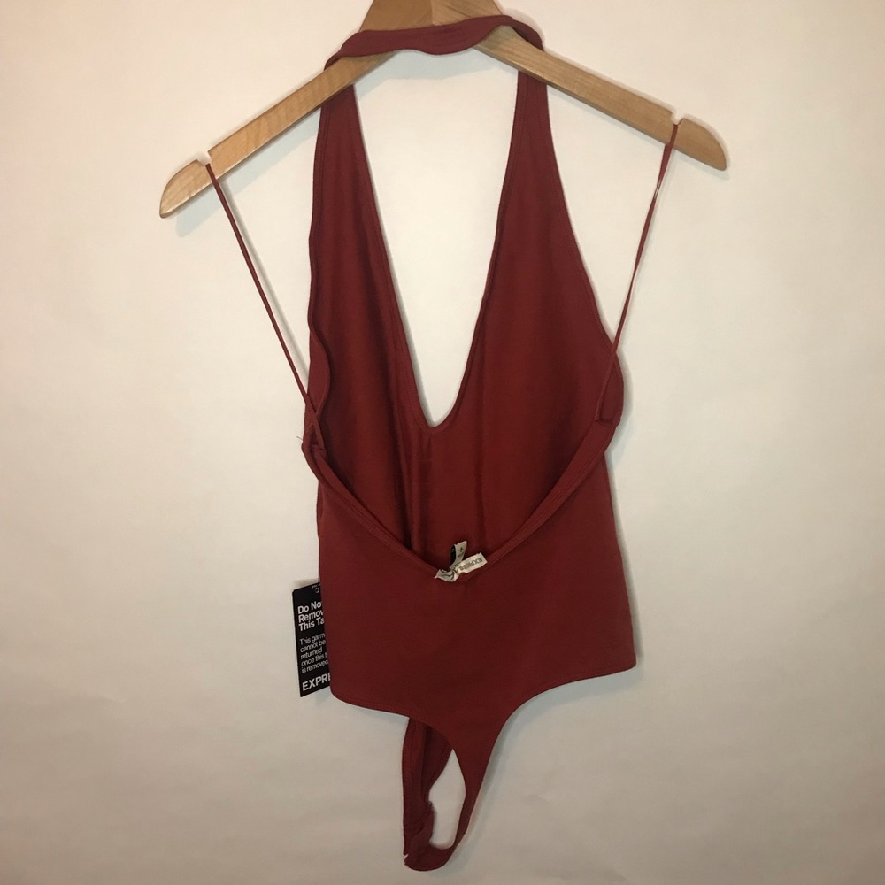 NWT- Express Burnt Orange Body Suit - Picture 5 of 6
